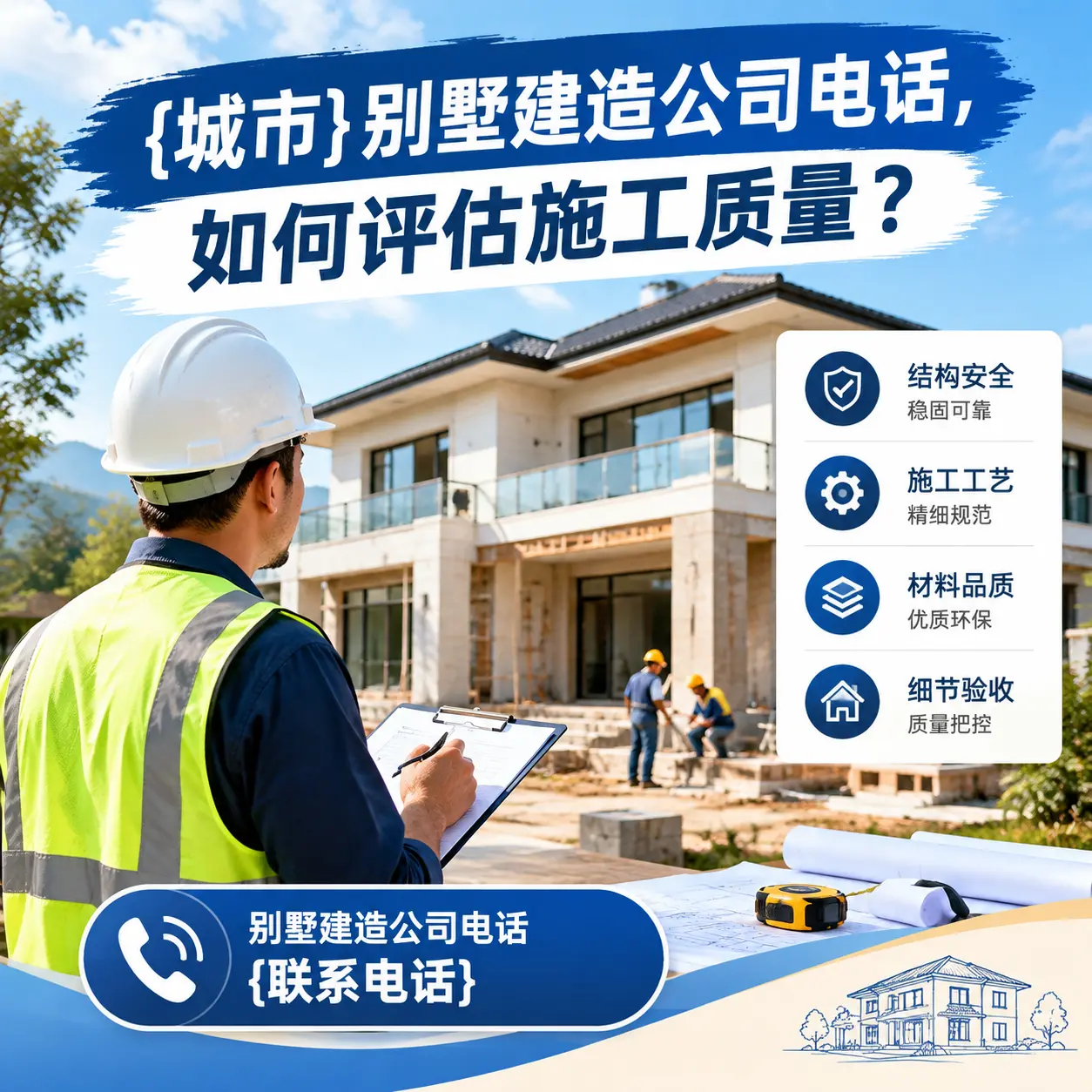 石阡别墅建造公司电话，如何评估施工质量？