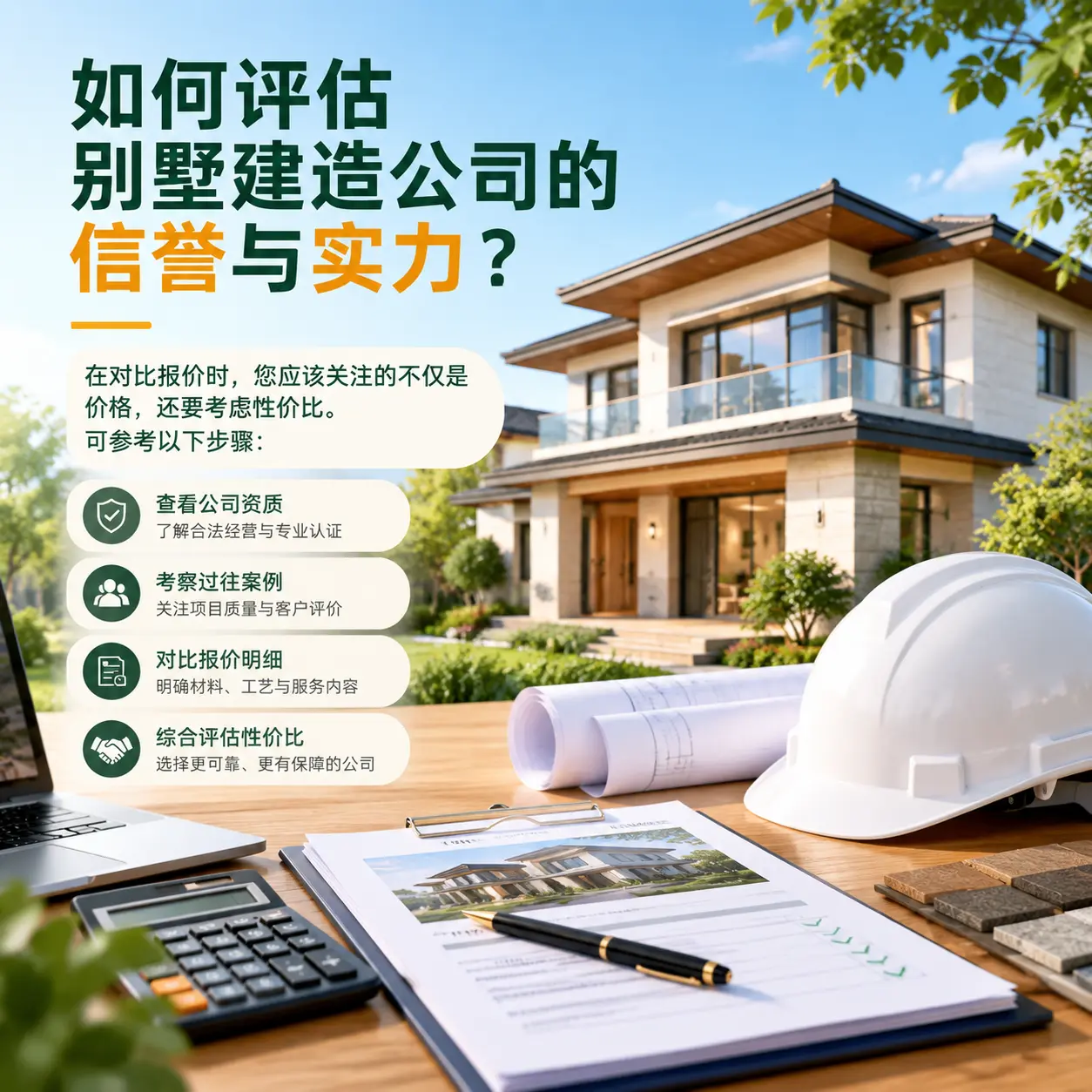 如何评估 石阡 别墅建造公司的信誉与实力?