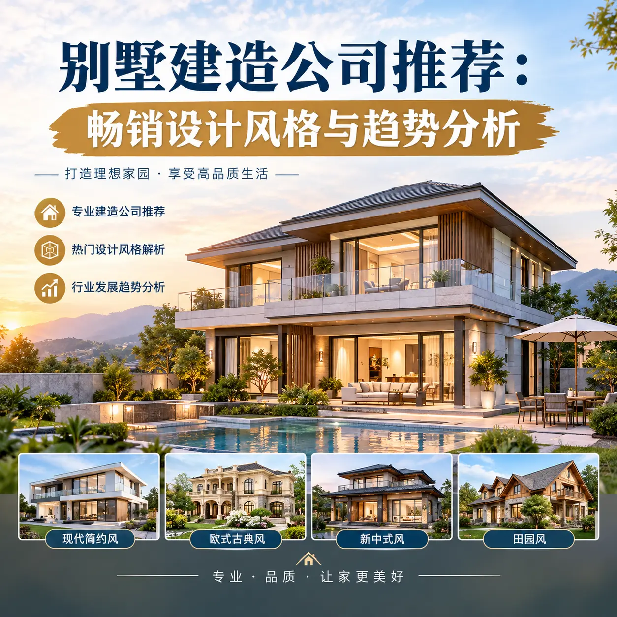 别墅建造公司推荐： 石阡 畅销设计风格与趋势分析