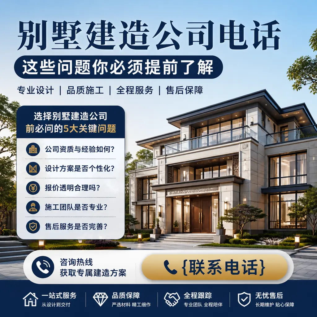 石阡别墅建造公司电话,这些问题你必须提前了解