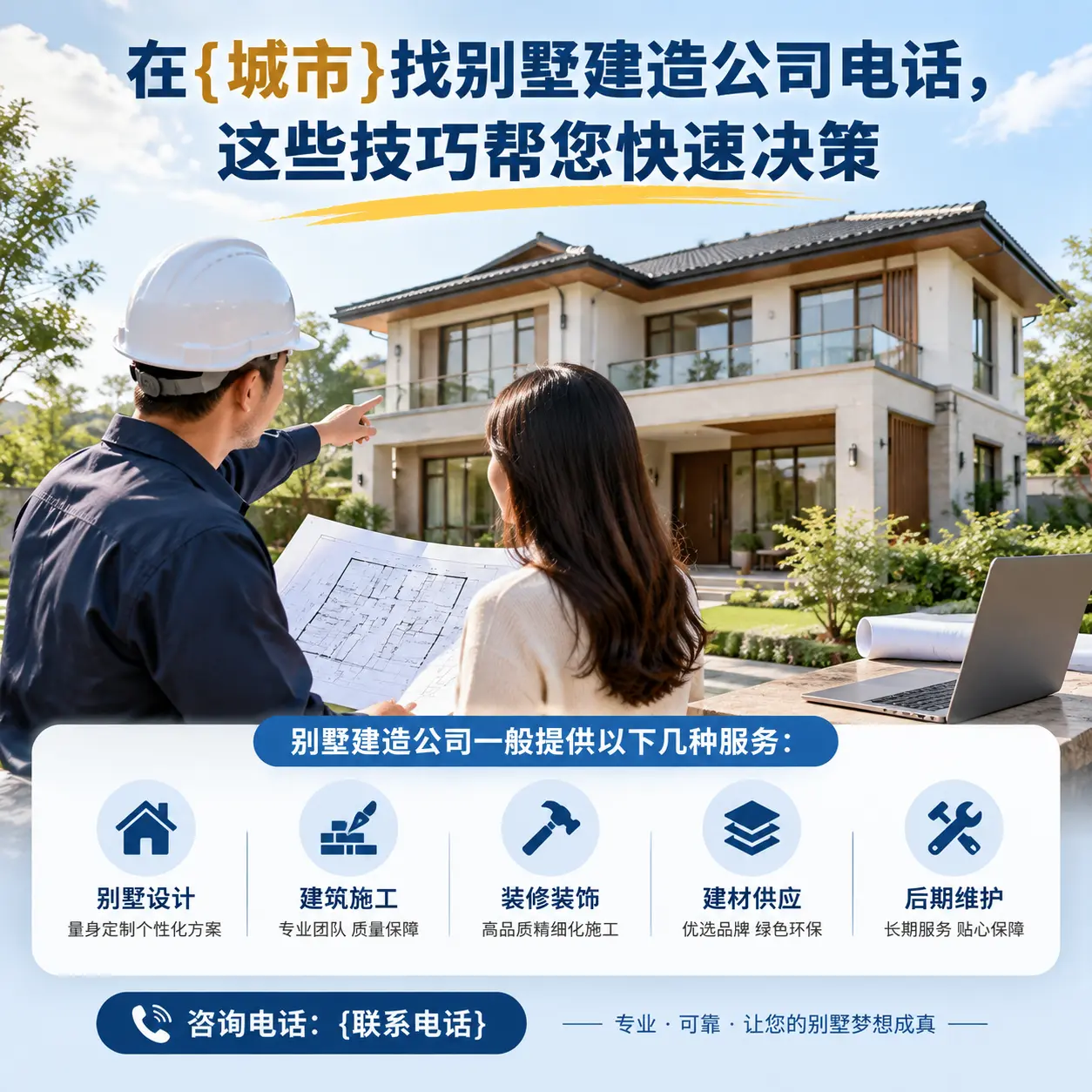 在石阡找别墅建造公司电话，这些技巧帮您快速决策